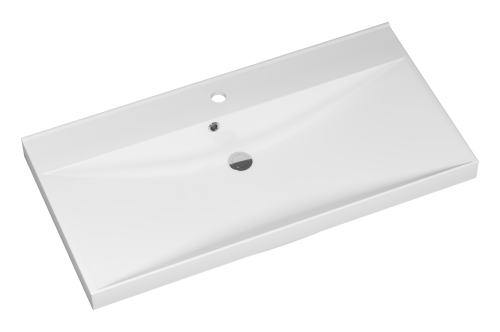 Раковина мебельная из искусственного камня Misty D4019 90 Р-Мис14090-4019Д 90х50 накладная цвет белый