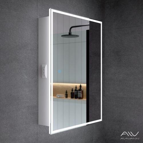 Зеркало-шкаф Alavann Rita ALV0289002 60х80 подвесной цвет белый