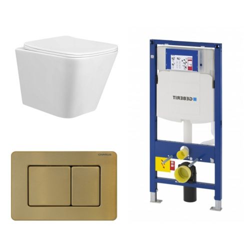 Сет унитаз + инсталляция + кнопка 111.300.00.5+FP.310.BG.05+CR25200