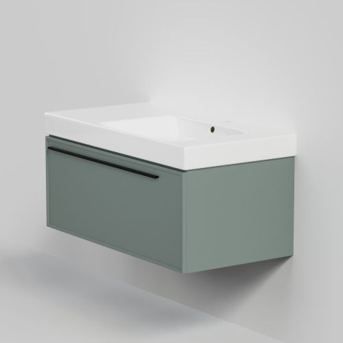 Тумба с раковиной La Fenice ELBA NFNC-01-ELB-G-90-3-90R 90х50 подвесная цвет серый