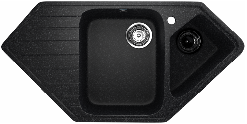 Кухонная мойка Ulgran Classic U-409-308 95х50 цвет черный
