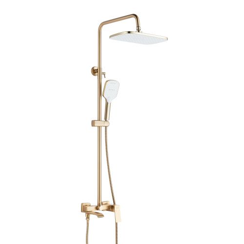 Душевая стойка Shevanik S4036G настенная цвет золото
