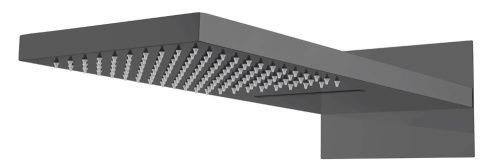 Верхний душ Boheme Fusion 419-2-SGM 25х55 серый