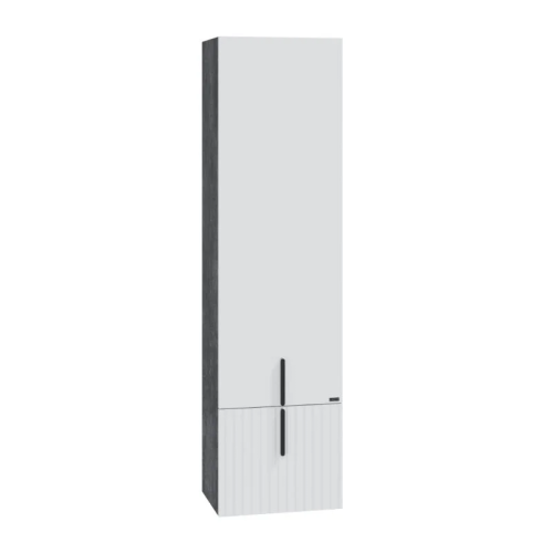 Шкаф-пенал СанТа Юпитер 700365 40х150 подвесной цвет белый/черный