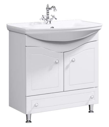 Тумба под раковину Aqwella Y FR0108 80х30 подвесная цвет белый