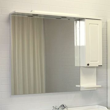 Зеркало-шкаф Comforty Севилья 00003132628CF 100х80 подвесной цвет белый