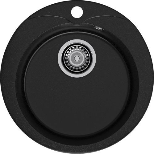 Кухонная мойка Granfest Rondo R-480 черный 50х50 цвет черный поверхность матовая