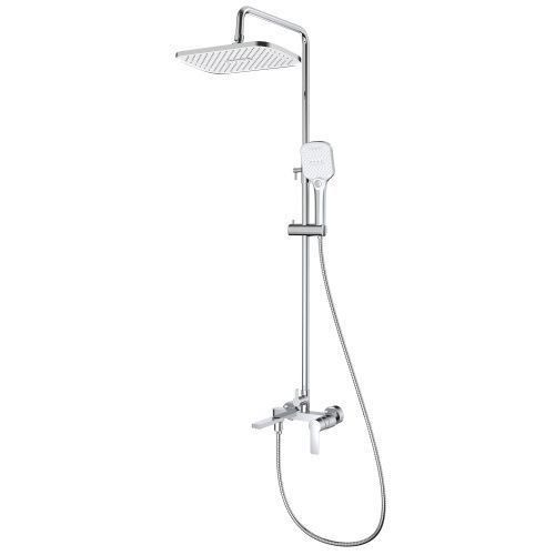 Душевая стойка Splenka S06.24 настенная цвет хром