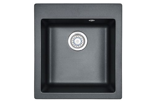 Кухонная мойка Granula 4201, ШВАРЦ 40х50 цвет черный поверхность матовая