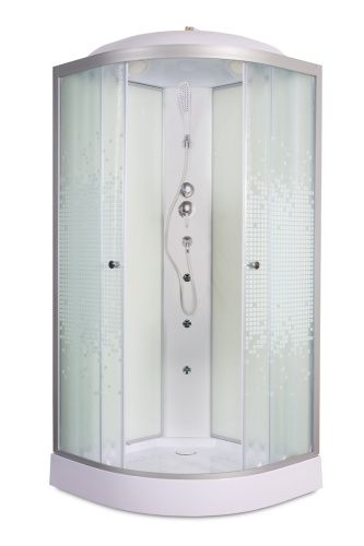 Душевая кабина AvaCan L901GM 100х100 четверть круга с крышей ориентация универсальная