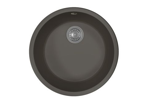 Кухонная мойка Florentina Вега Зеро 22.425.D0440.302 50х50 цвет черный поверхность матовая