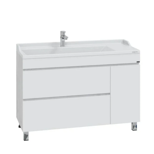 Тумба под раковину СанТа Марс 700422 120х50 напольная цвет белый/серый