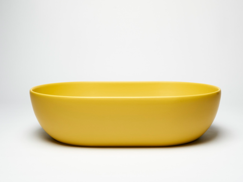 Раковина из сантехнического фарфора Galassia Dream 7308OC 60х40 накладная цвет желтый