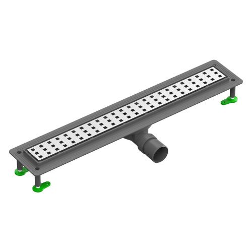 Душевой лоток Ctesi FLOW SQUARE BK4024640 70х15 хром