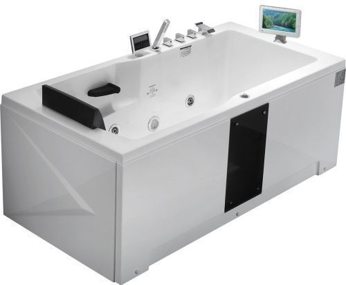 Ванна акриловая гидромассажная Gemy G9066 II O R 170х85 пристенная прямоугольная с каркасом