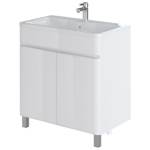 Тумба с раковиной Итана Roberto 295461 80х50 напольная цвет белый