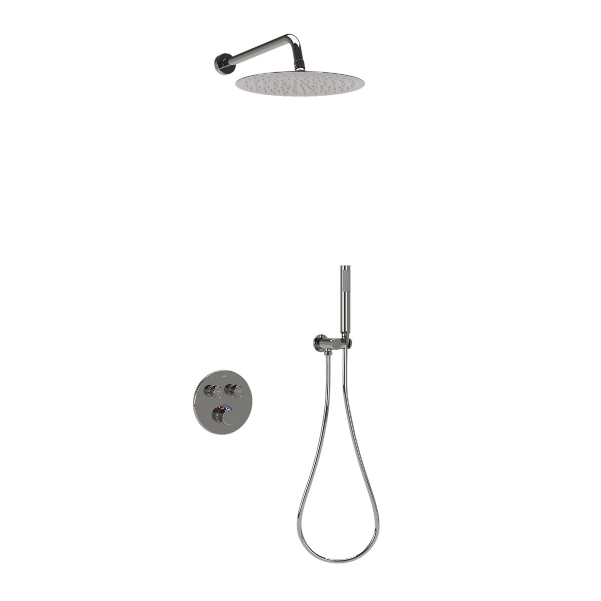 Душевая система Sancos Link SC3005CH встраиваемая в стену цвет хром с термостатом