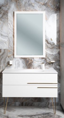 Тумба под раковину Armadi Art NeoArt 831-110-WH-D 100х50 подвесная цвет белый