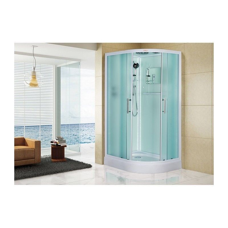 Душевая кабина Esbano ELEGANCIA ESKL115CRL 85х115 асимметричная с крышей ориентация левая