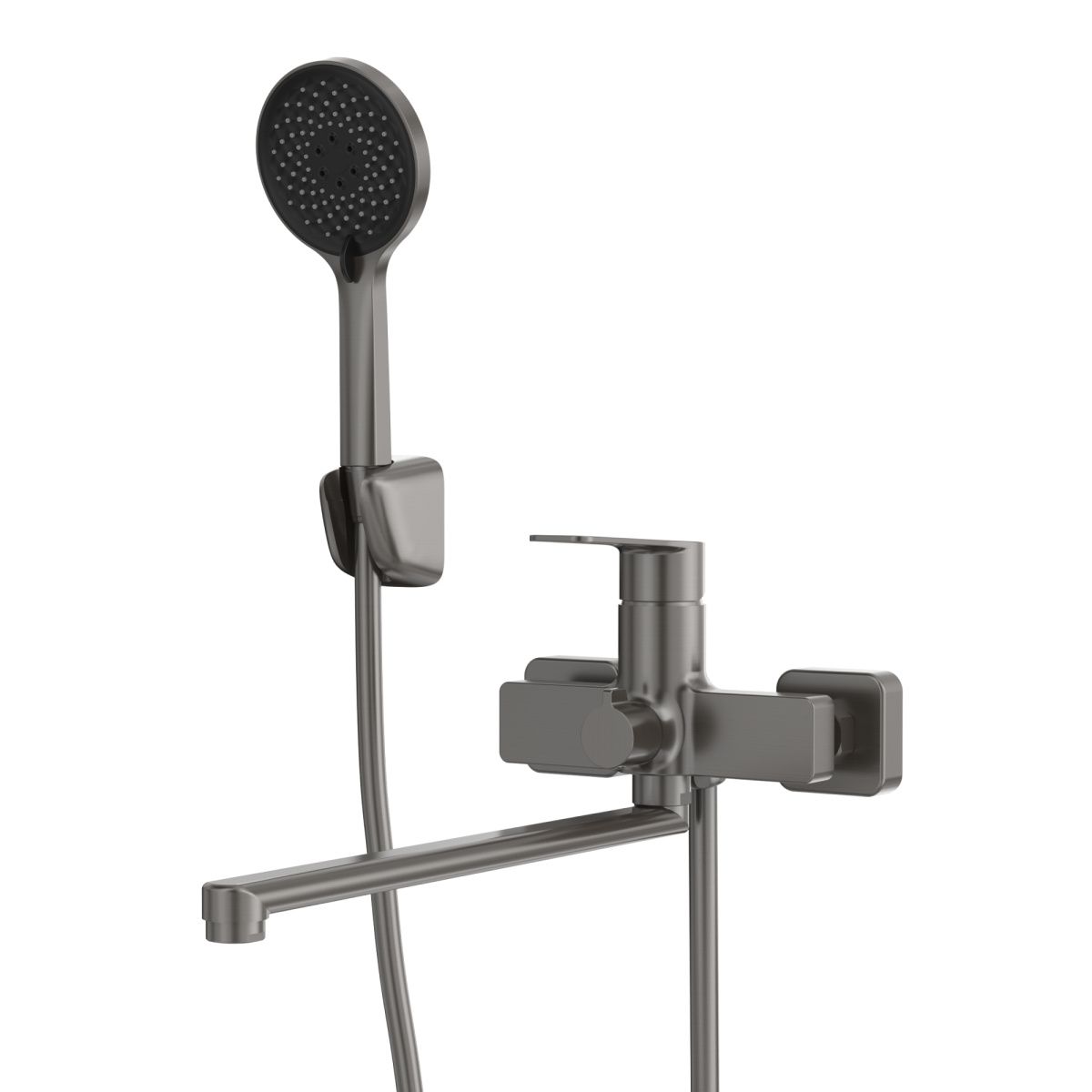 Смеситель для ванны Tokito KOBE TOK-KOB-1015 настенный вороненая сталь