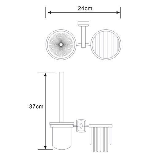 Ершик для унитаза WasserKRAFT 3035 - фото 3