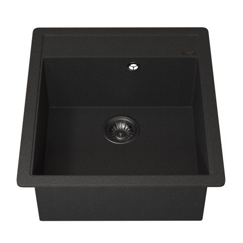 Кухонная мойка Uperwood Quartz Premium UPD-07 3910202127 45х50 цвет черный поверхность матовая