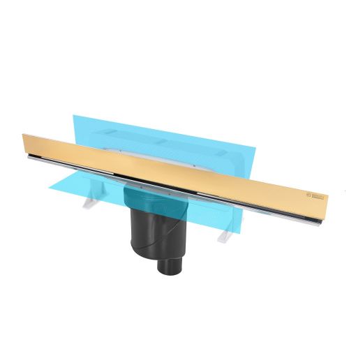 Душевой лоток Berges WALL 092056 60х10 золото