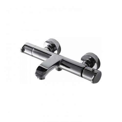 Смеситель для ванны Bravat Waterfall F673114C-01A-RUS настенный хром с термостатом