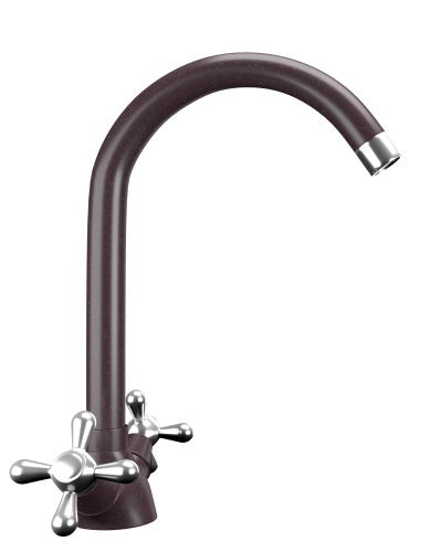 Смеситель для кухни Ulgran Classic U-012-345 на мойку коричневый