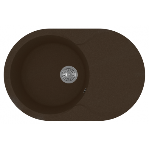 Кухонная мойка Florentina Лацио 780 17.010.C0780.206 80х50 цвет коричневый поверхность матовая