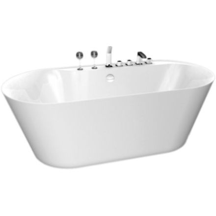 Ванна акриловая BelBagno BB14 180х85 отдельностоящая овальная с ножками