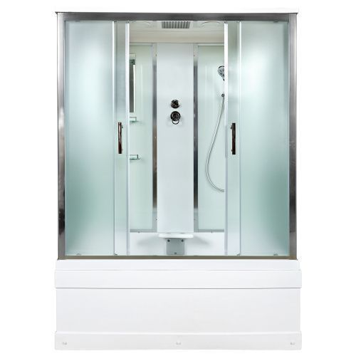 Душевой бокс AvaCan  EM4517 170х90 стекло с рисунком профиль хром