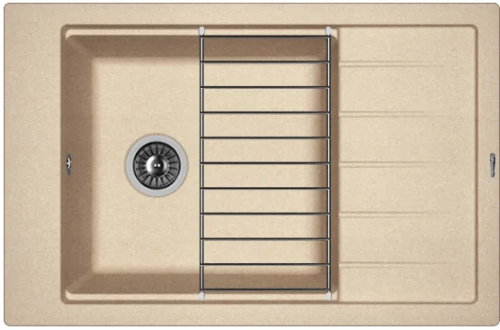 Кухонная мойка Florentina Липси 780_P 20.275.D0780.107 80х50 цвет бежевый поверхность матовая