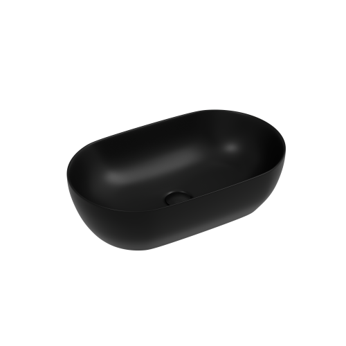 Раковина из сантехнического фарфора Ceramica Nova TWIST CN12001MB 50х30 накладная цвет черный