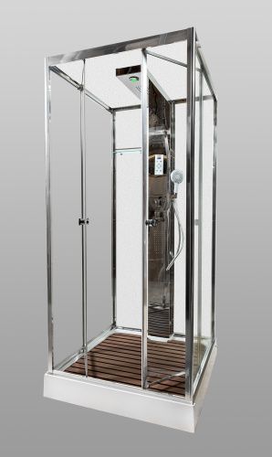 Душевая кабина AvaCan Z111MT 100х100 квадратная с крышей ориентация универсальная