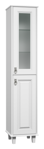 Шкаф-пенал Misty Версаль П-Вер05035-011ВСП 40х180 напольный цвет белый
