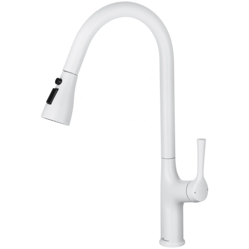 Смеситель для кухни Wonzon & Woghand WW-AE54123-MW на мойку белый