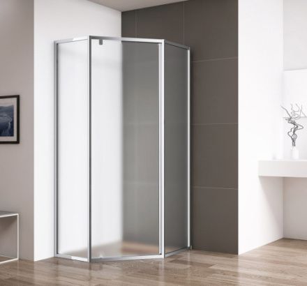 Душевой уголок Cezares ECO ECO-O-P-1-90-P-Cr 90х90 стекло рифленое профиль хром без поддона