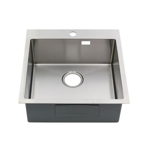 Кухонная мойка Melana ProfLine MLN-R5050HK 50х50 цвет серый поверхность матовая