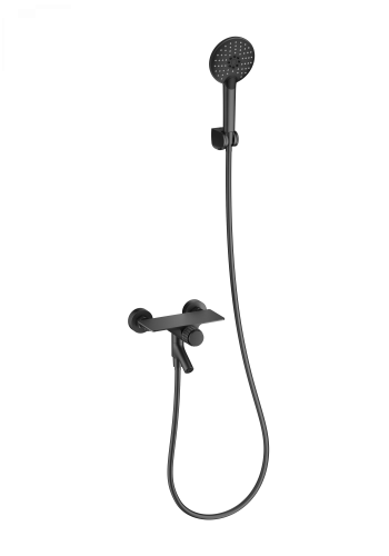 Смеситель для ванны Wonzon & Woghand WW-FE05L221-BGG настенный серый