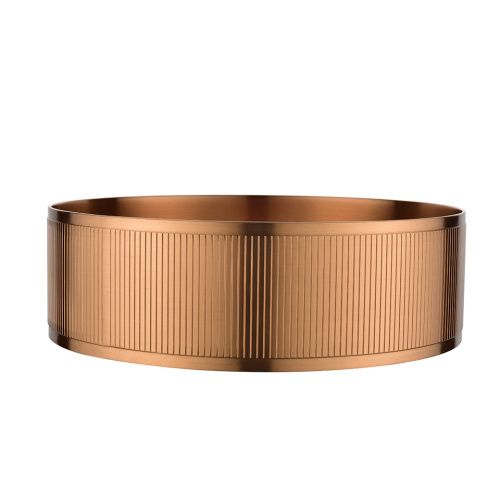 Раковина из нержавеющей стали AltroBagno Costoso AltroBagnoCostoso001007RaSp 40х40 накладная цвет медь