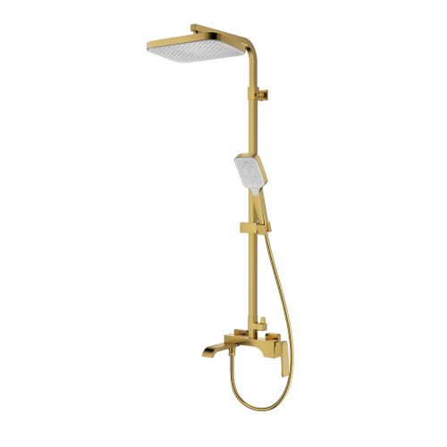 Душевая стойка Raglo R02 R02.24.03 настенная цвет золото
