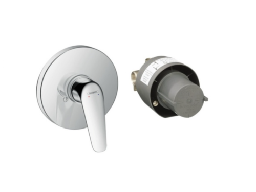 Смеситель Hansgrohe Novus 71068000 встраиваемый в стену хром