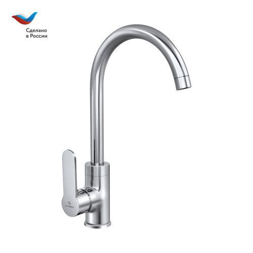 Смеситель для кухни Славен Коттедж СЛ-ОД-Ф22 на мойку хром