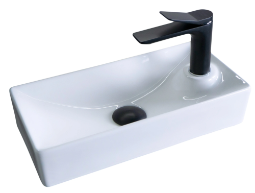 Раковина керамическая Gid Suspendido 61123 40х20 подвесная цвет белый 1 отверстие под смеситель