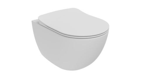 Чаша унитаза подвесная Creavit Free FE322-11MB00E-0000 цвет белый без сиденья душевой смыв