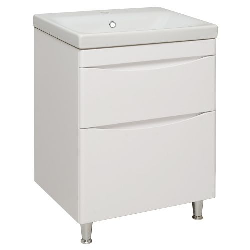 Тумба под раковину Runo АФИНА 00-00001169 60х40 напольная цвет белый
