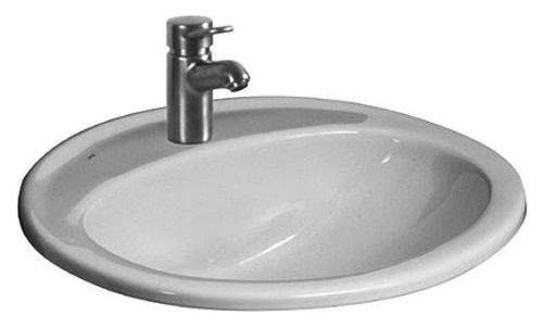 Раковина из сантехнического фаянса Roca Adora 7.3272.0.400.0 50х40 встраиваемая цвет белый 1 отверстие под смеситель