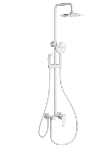 Душевая стойка Wonzon & Woghand WW-A30874-MW настенная цвет белый