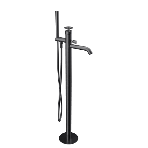 Смеситель для ванны Remer Chrono CH08CFP напольный черный
